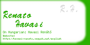 renato havasi business card