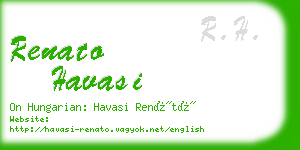 renato havasi business card